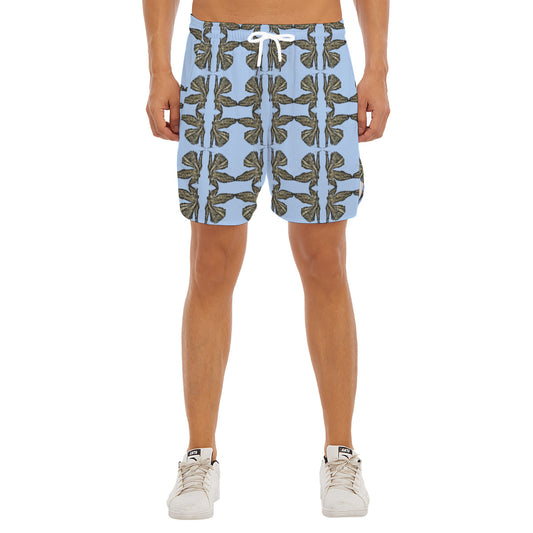 All-Over Print Men's Side Split Running Sport Shorts