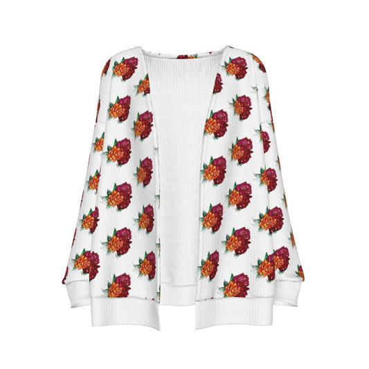 All-Over Print Women's Imitation Knitted Cardigan
