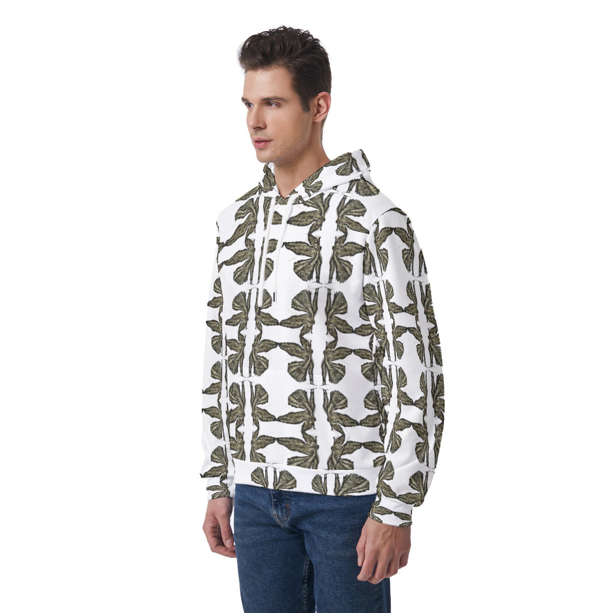 All-Over Print Men's Hoodie With Double-side Print Hood