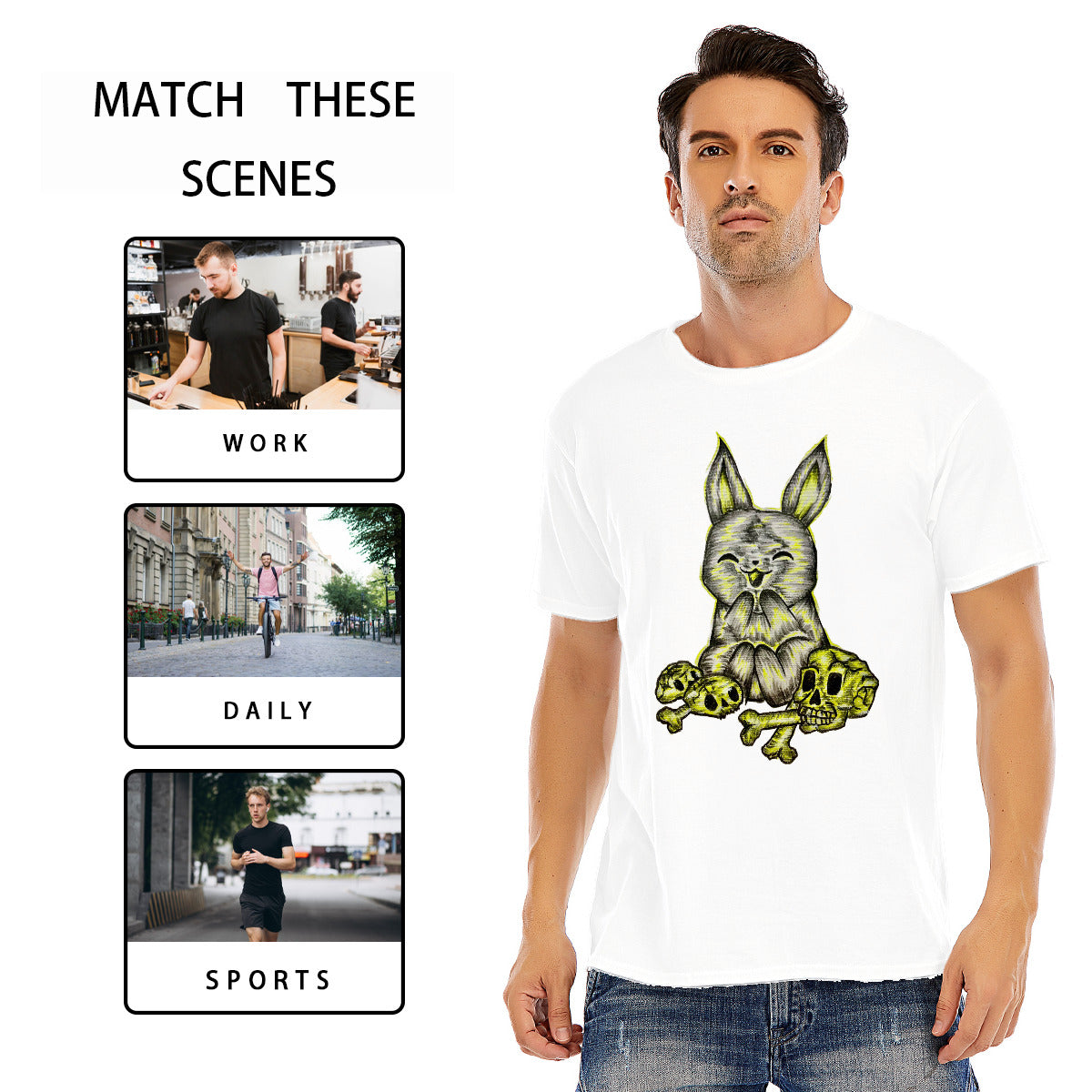 Unisex O-neck Short Sleeve T-shirt | 180GSM Cotton (DTF)