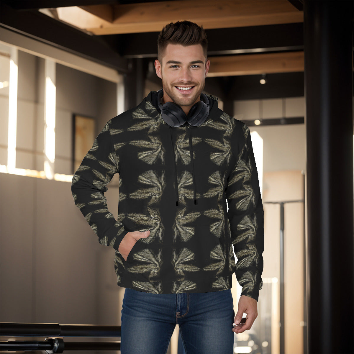 All-Over Print Men's Pullover Hoodie