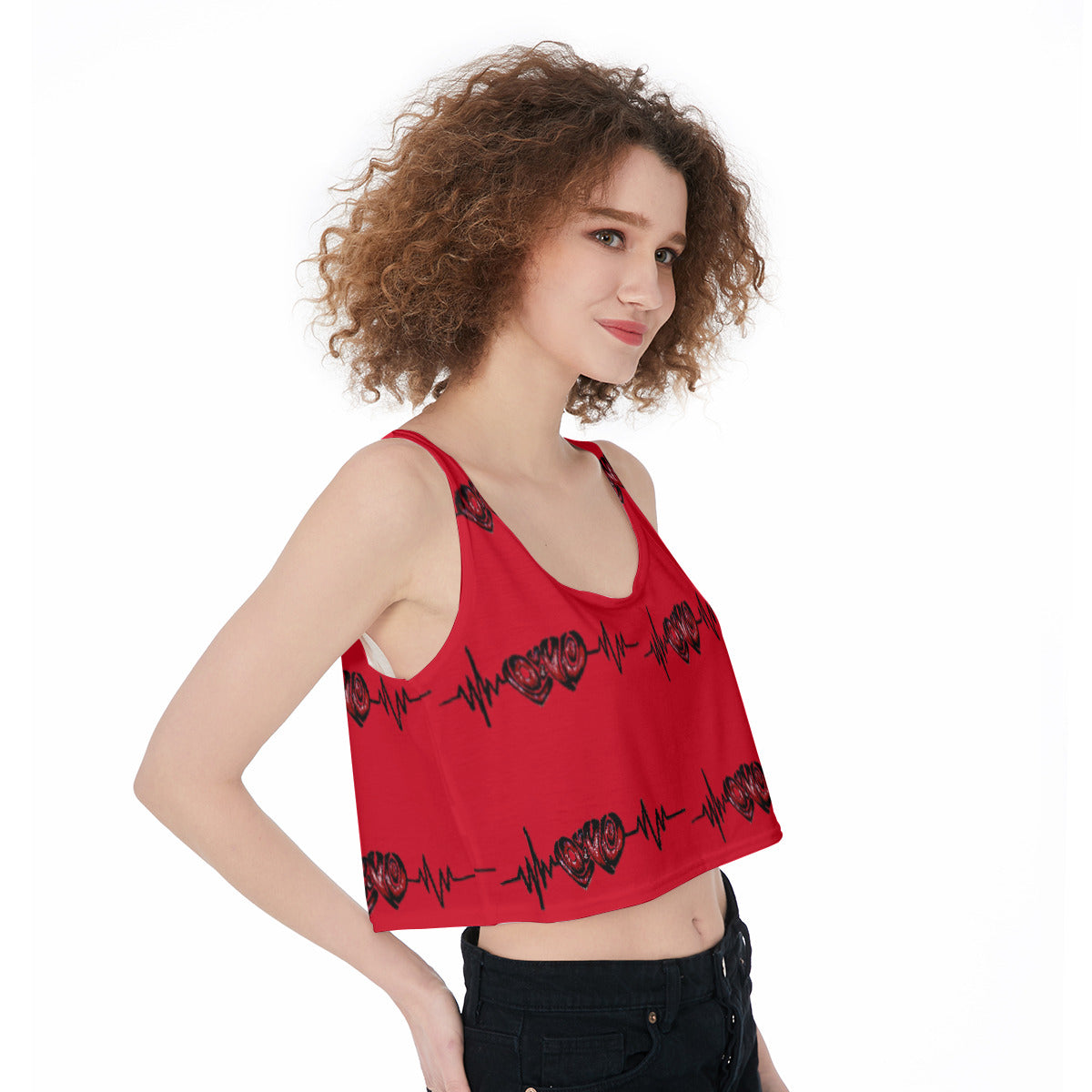 All-Over Print Crop-Tank Top