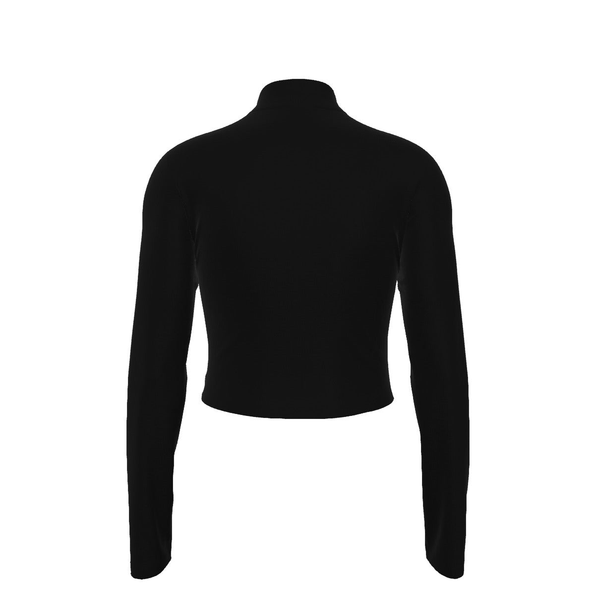 Eco-Friendly All-Over Print Women's Turtleneck T-shirt With Long Sleeve