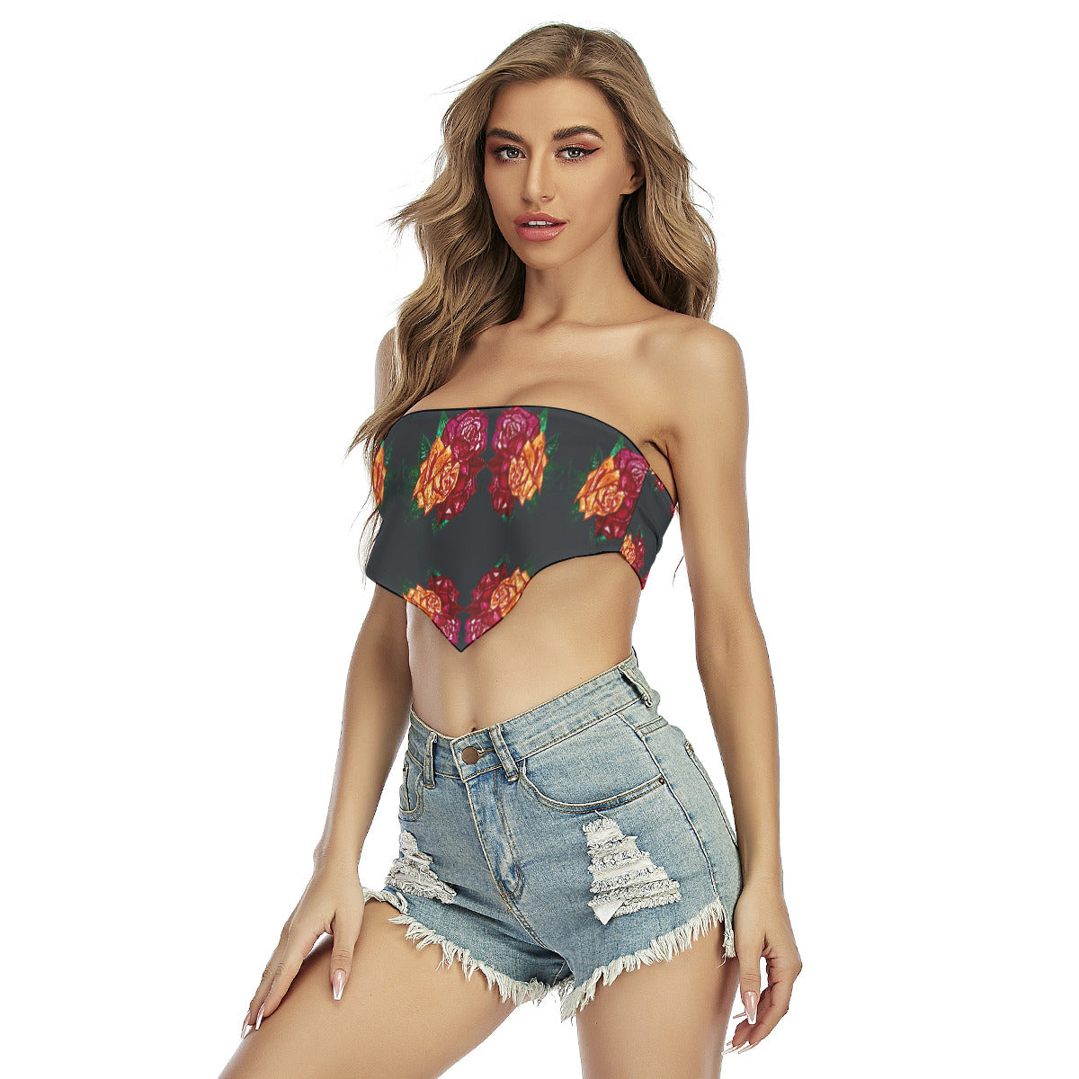 All-Over Print Women's Triangle Tube Top