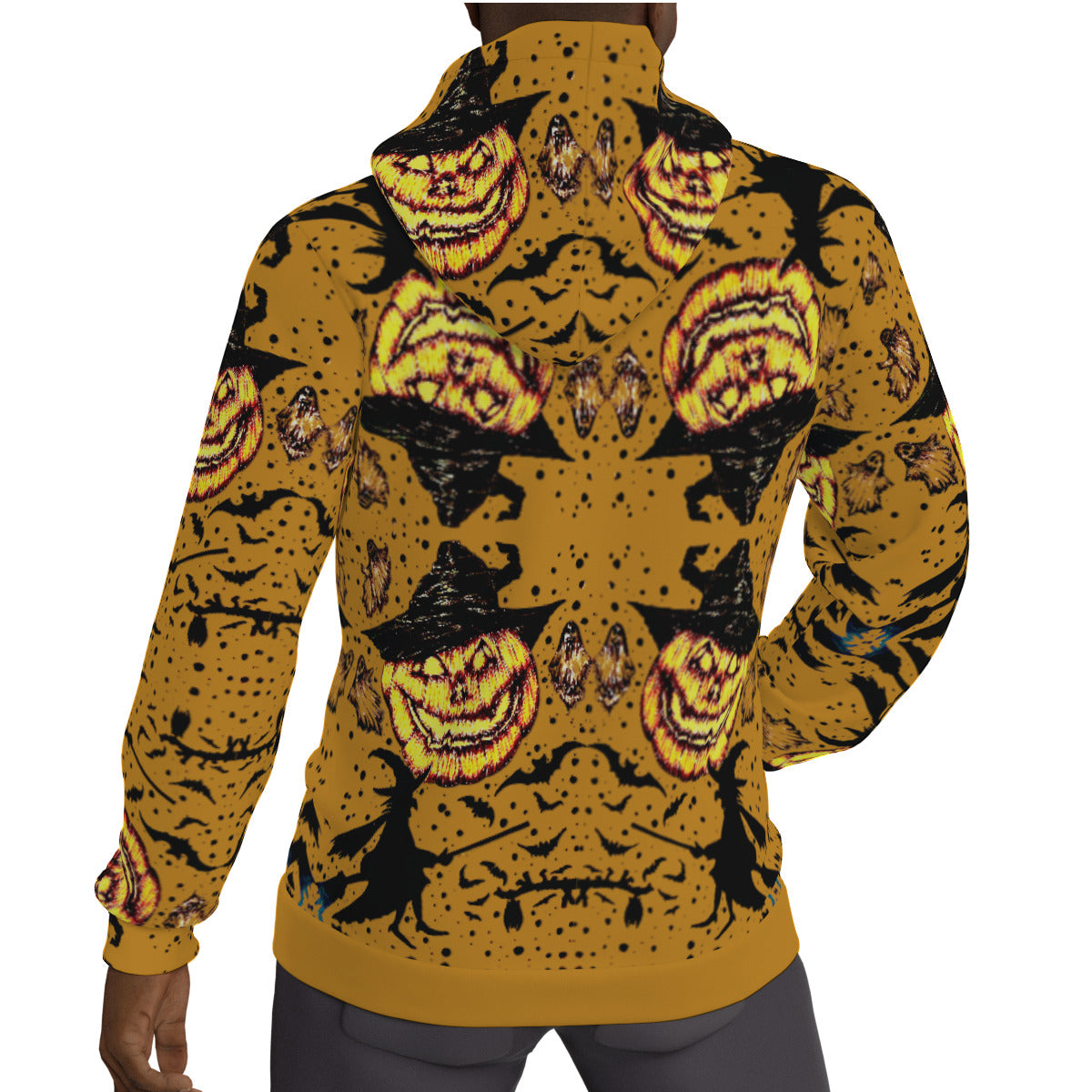 All-Over Print Men's Thicken Pullover Hoodie