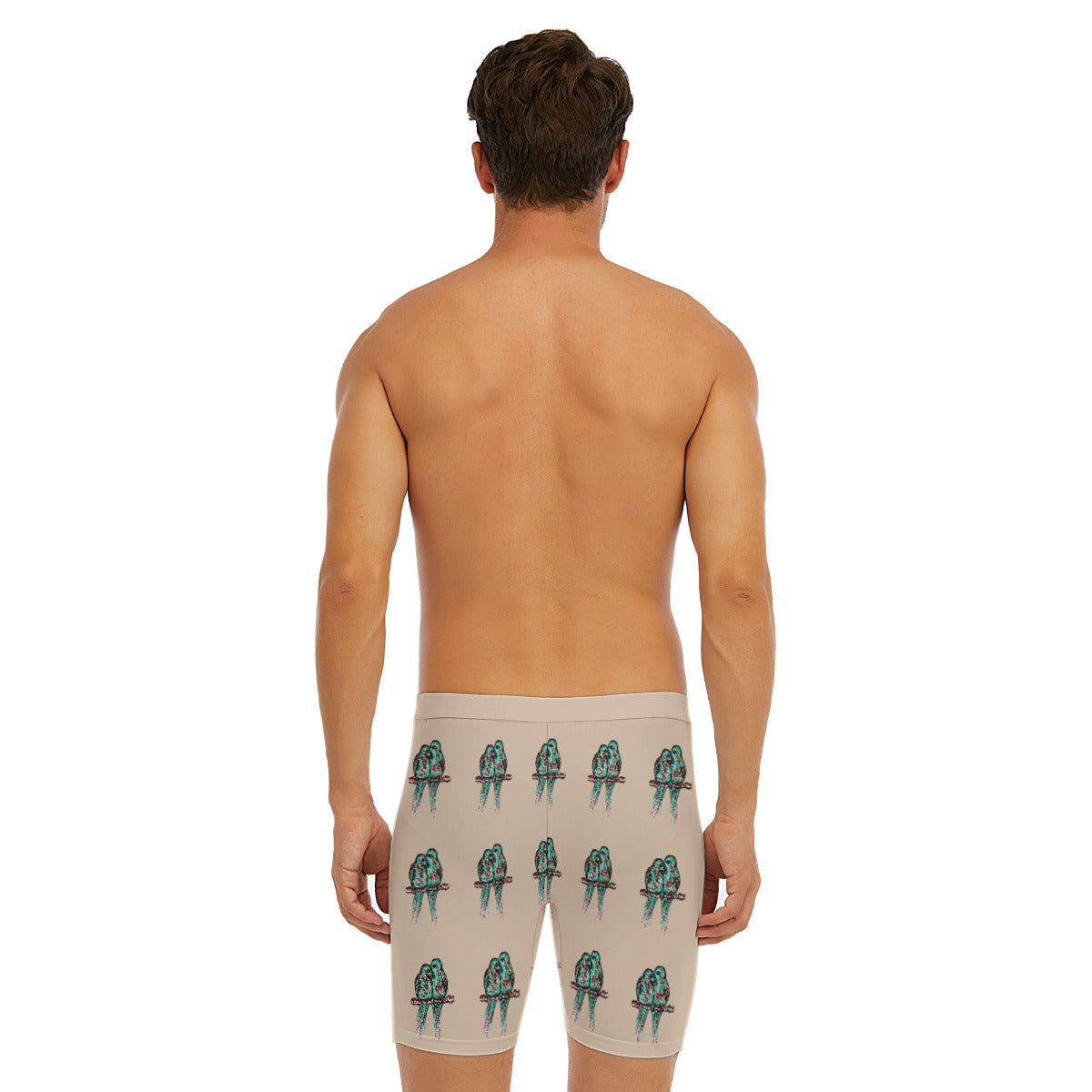 All-Over Print Men's Long Boxer Briefs