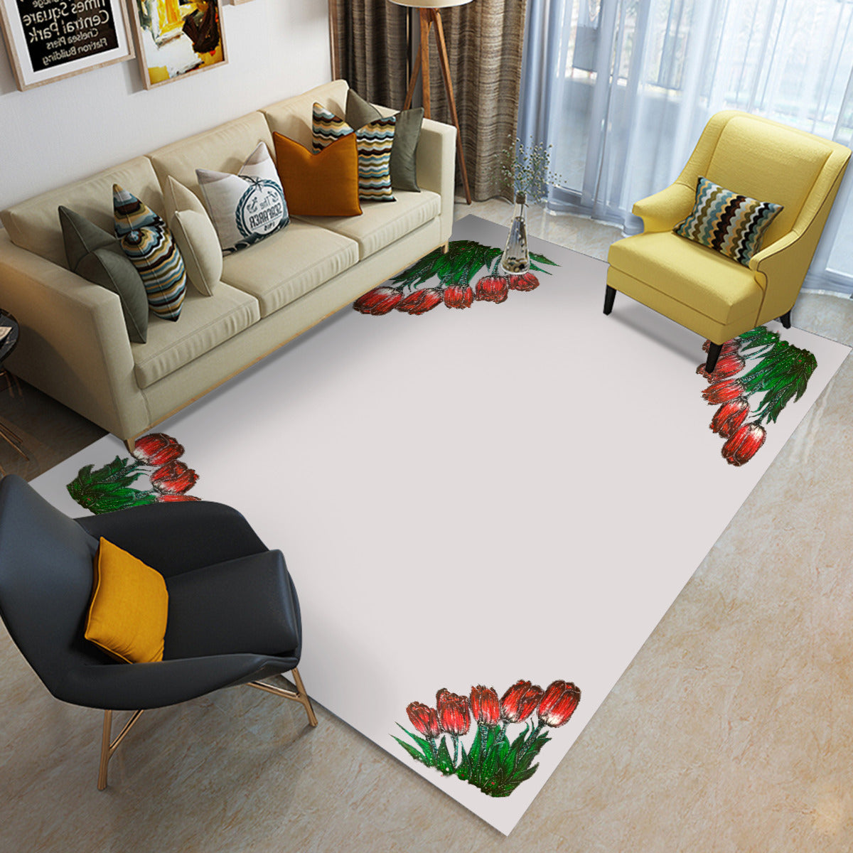 Foldable Rectangular Floor Mat