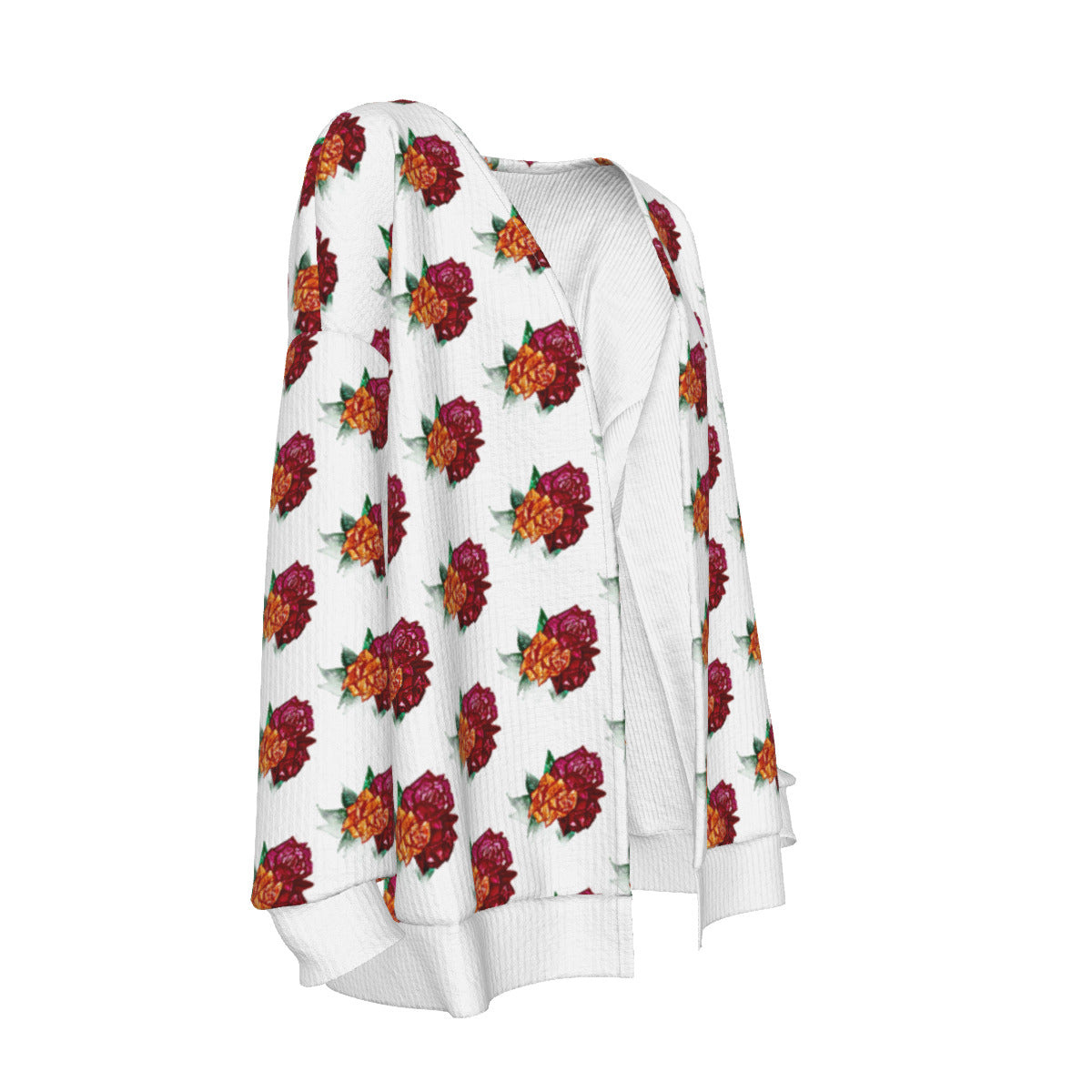 All-Over Print Women's Imitation Knitted Cardigan