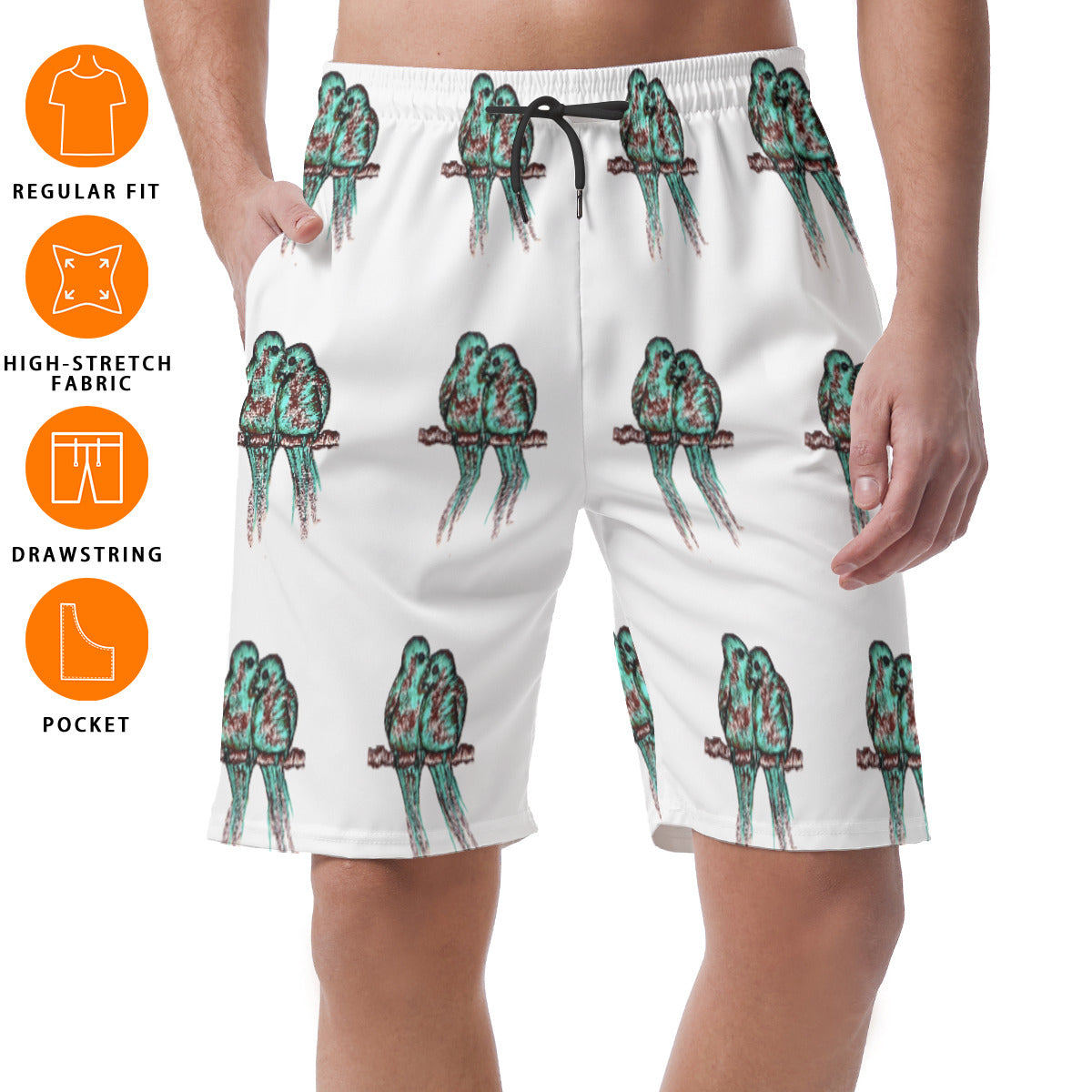 All-Over Print Men's Short Pants