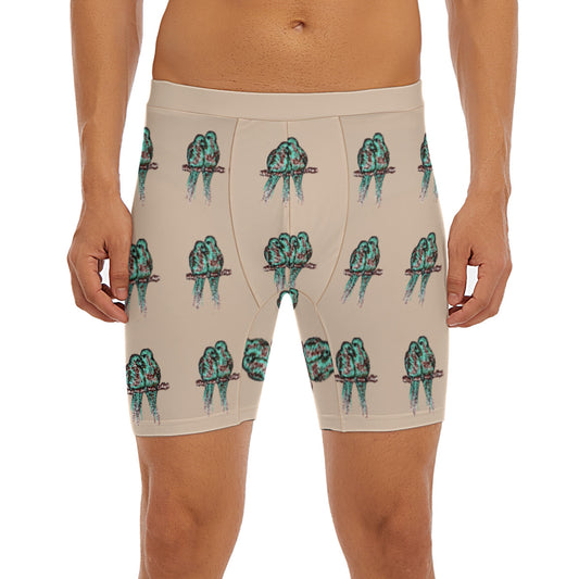 All-Over Print Men's Long Boxer Briefs