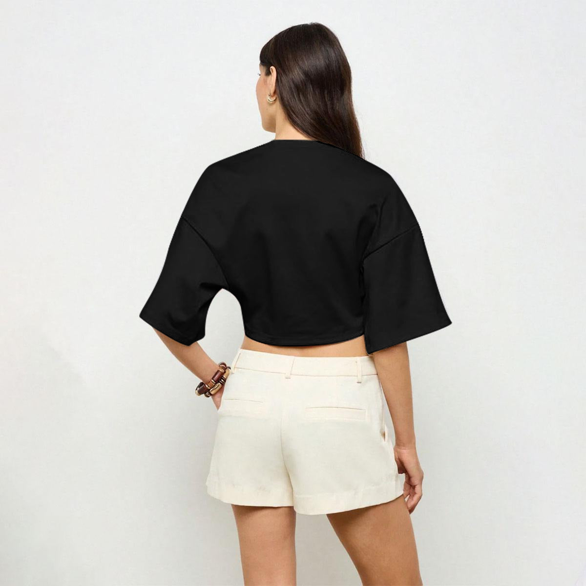 All-Over PrintWomen’s Casual Crop Top