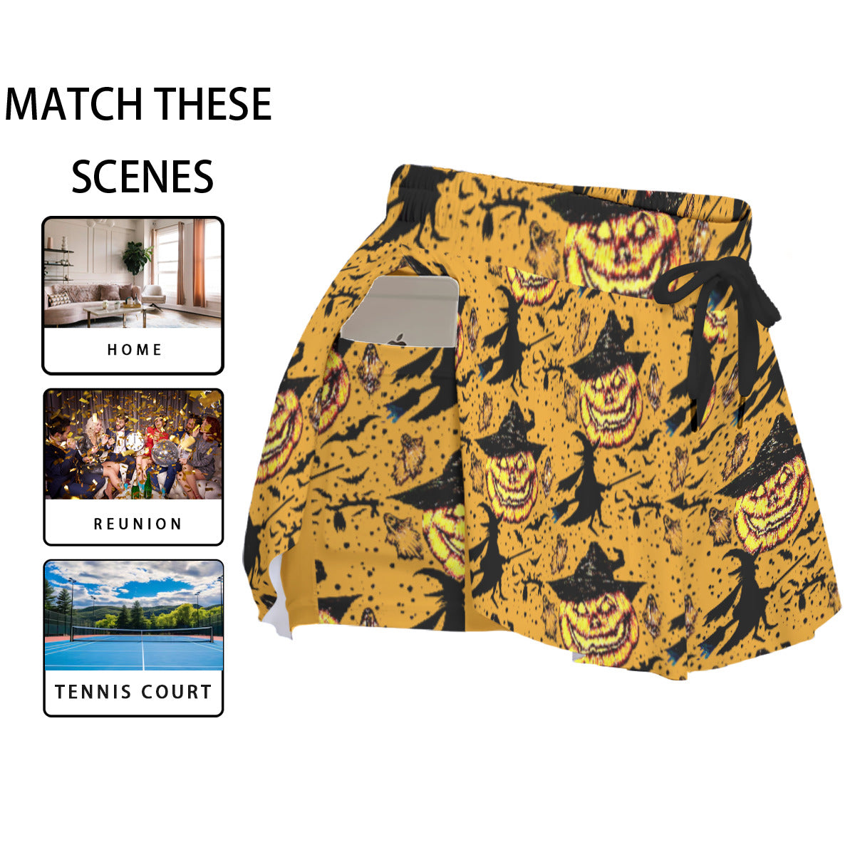 All-Over Print Women's Sport Skorts With Pocket