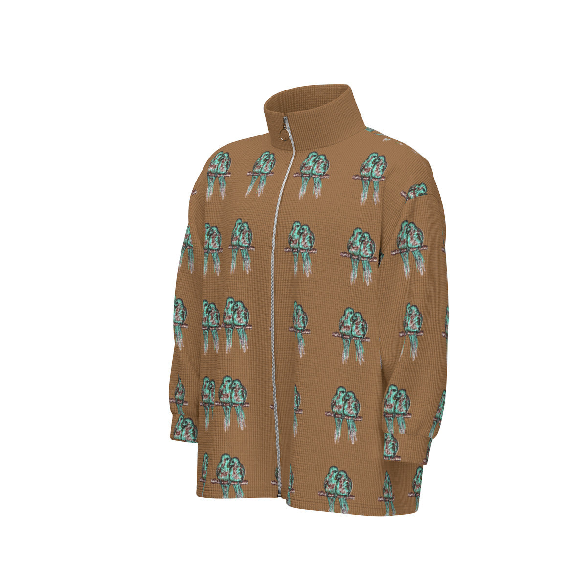 All-Over Print Unisex Stand Collar Zipped Jacket