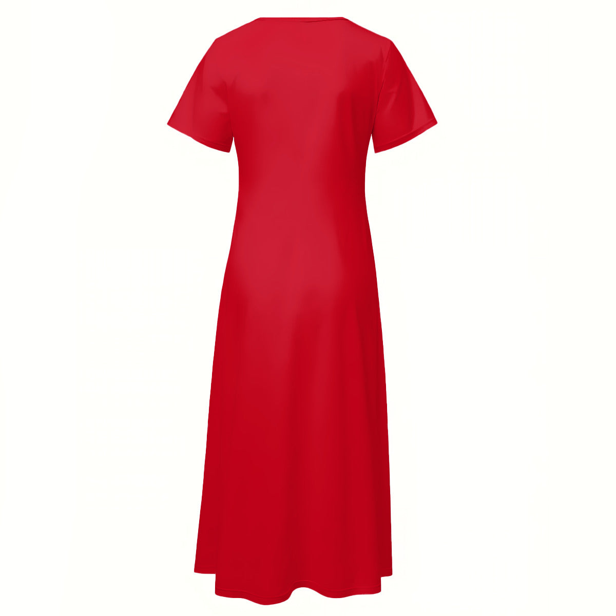 All-Over Print Women's V-neck Dress With Side Slit