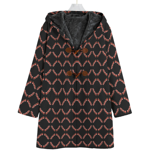 All-Over Print Men's Canvas Button Fleece Windbreaker