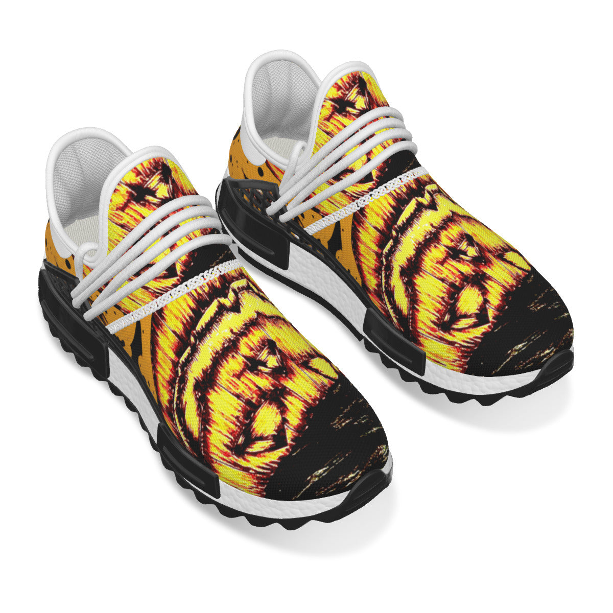 All-Over Print Men's Mesh Sneakers