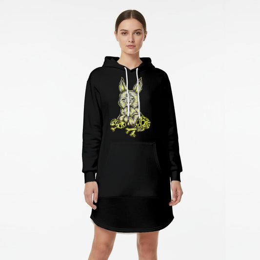 Womenâs Hoodie Dress With Fleece