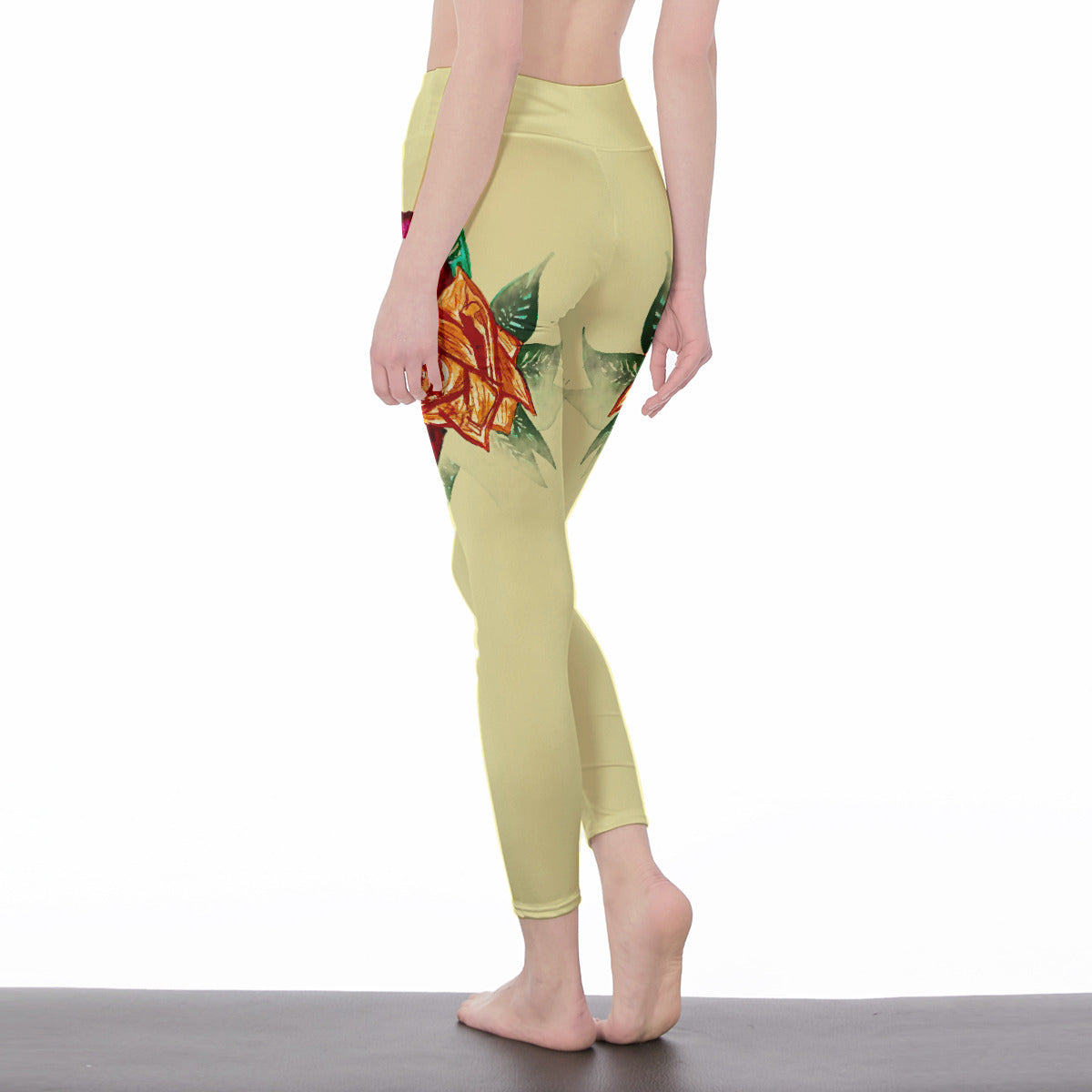 All-Over Print Women's High Waist Leggings | Side Stitch Closure