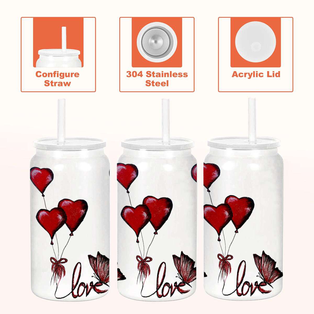 16OZ Stainless Steel Insulated Tumbler Can