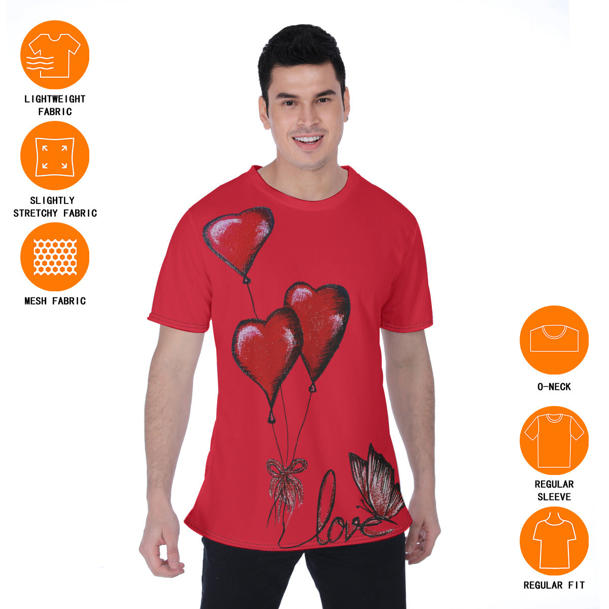 All-Over Print Men's T-shirt | Birdseye