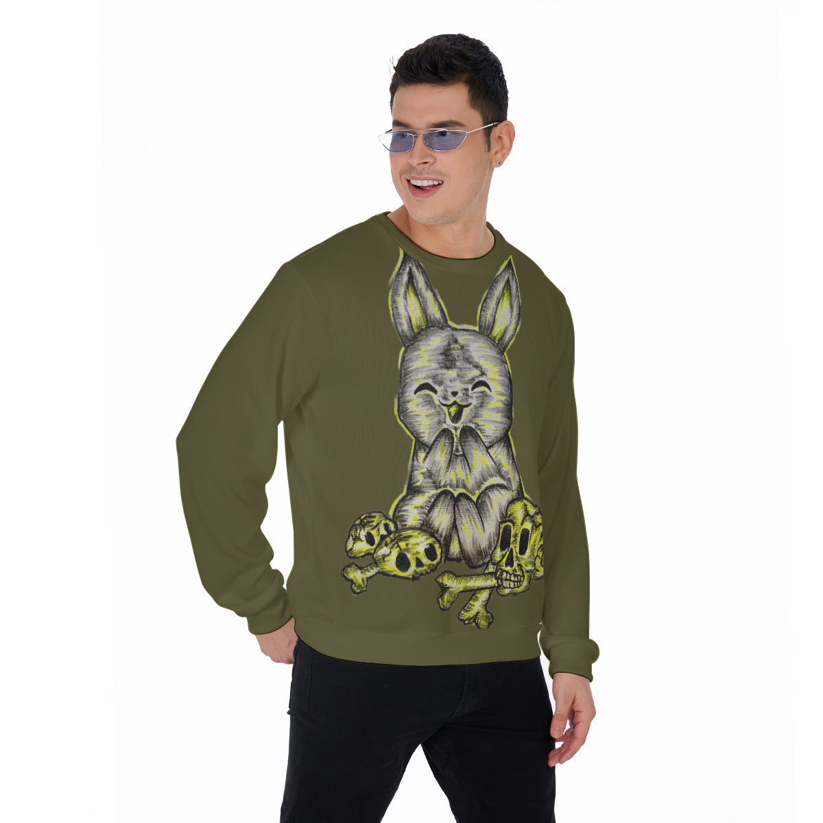 All-Over Print Men's Sweater