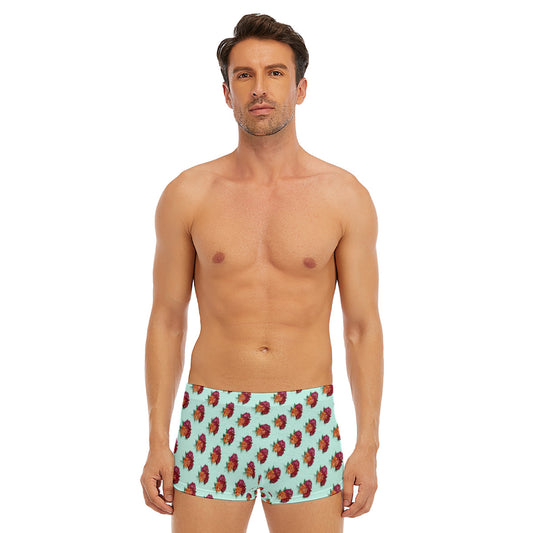 All-Over Print Men's Short Boxer Briefs