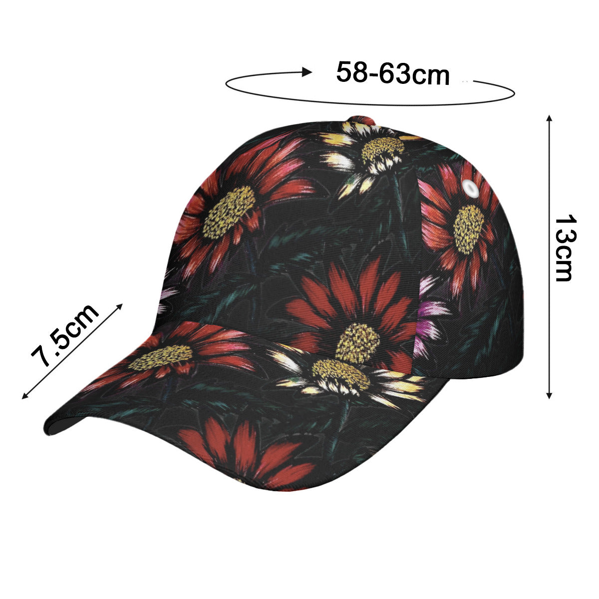All-Over Print Peaked Cap With Box