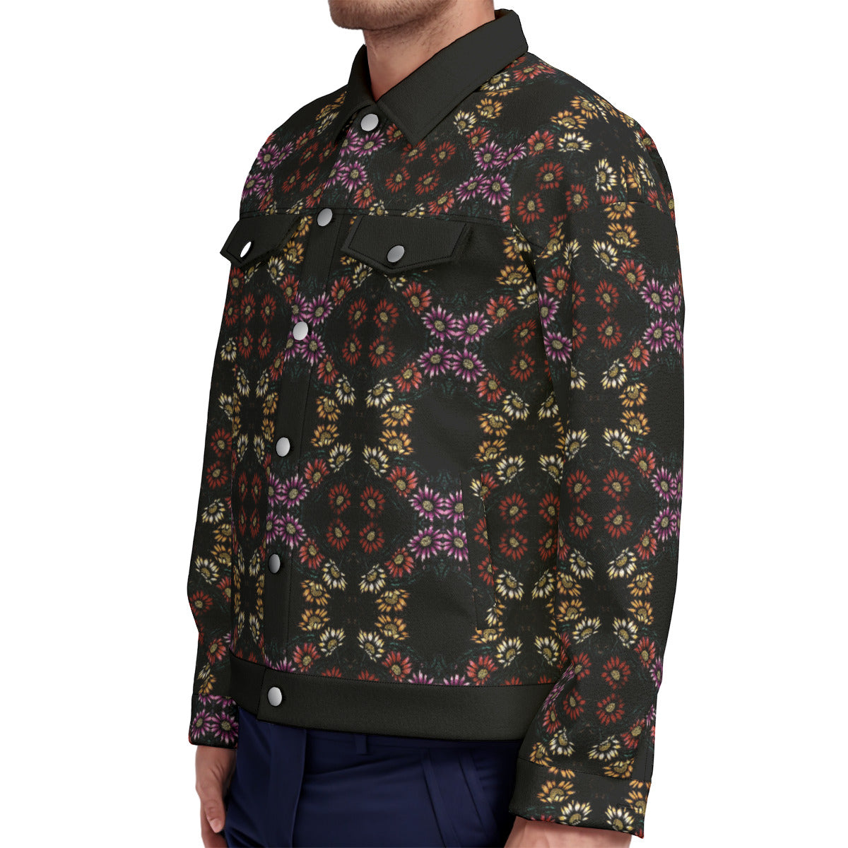 All-Over Print Unisex Lapel Jacket | 245GSM Cotton