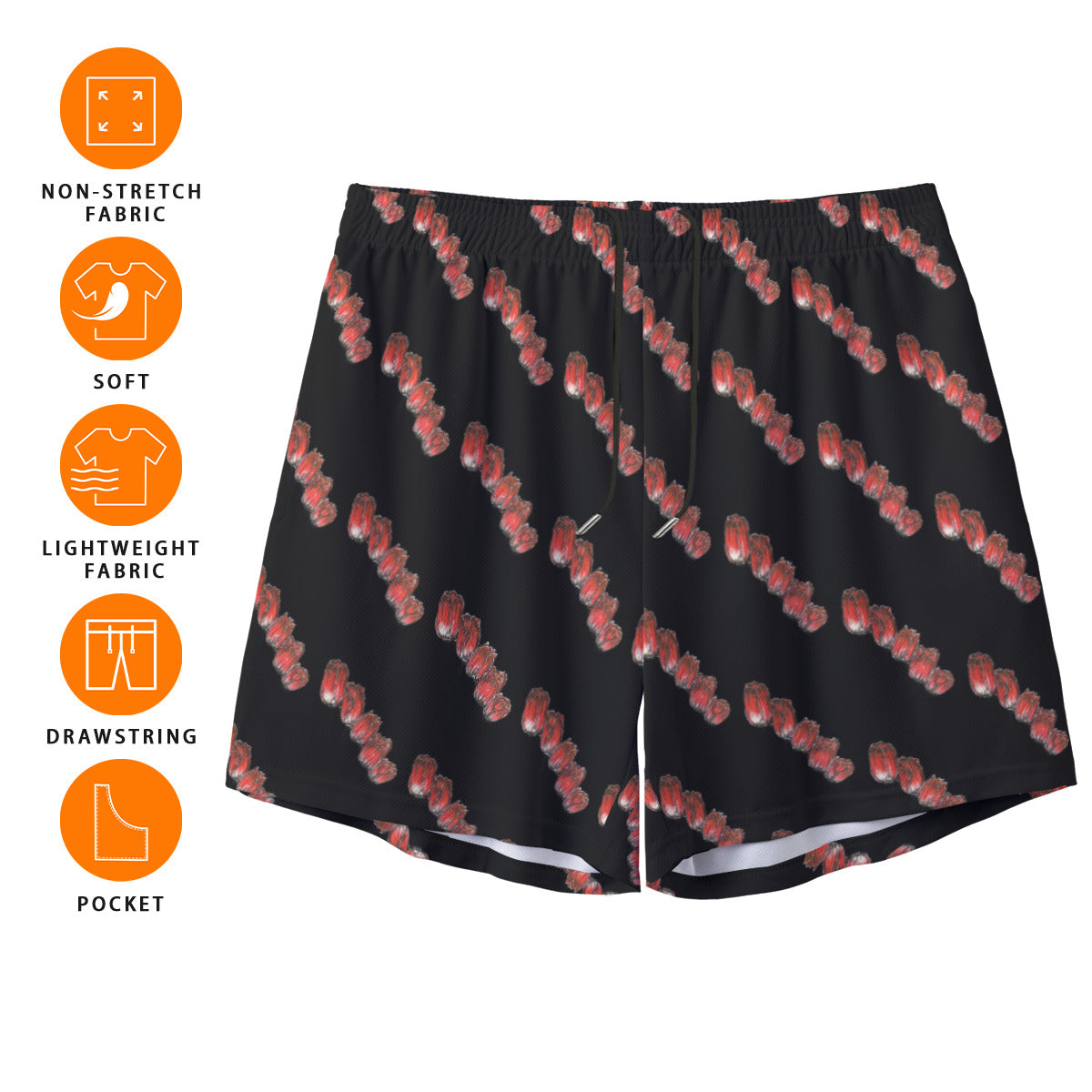 All-Over Print Men's Pocket Customizable Shorts