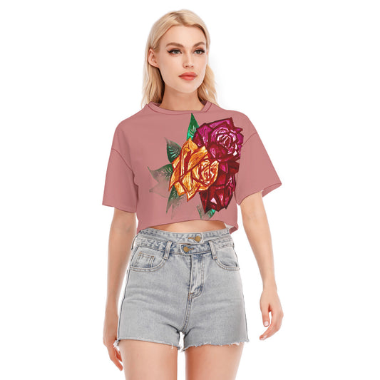 All-Over Print Women's Cropped T-shirt | 190GSM Cotton