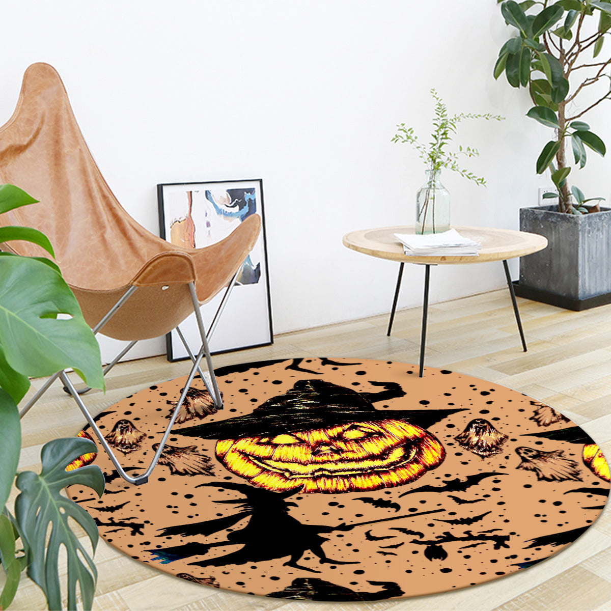 Foldable round mat