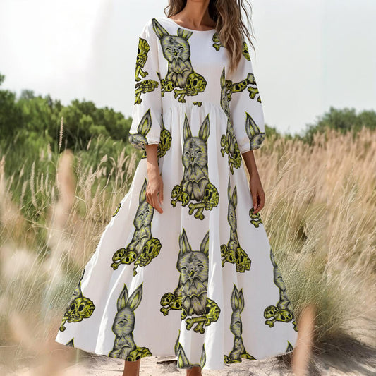 All-Over Print Women's Long Sleeve Dress