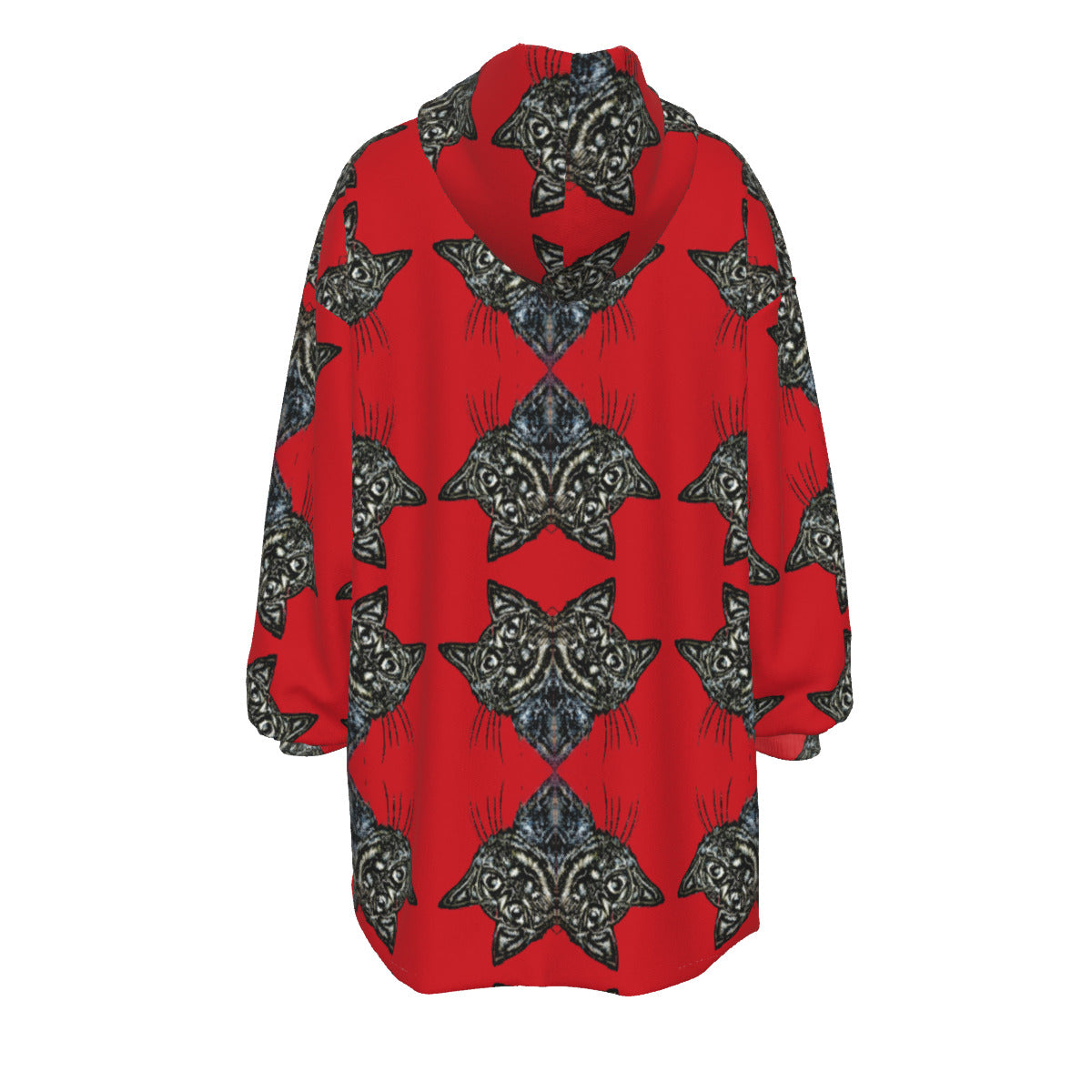 All-Over Print Women's Sherpa Fleece Hoodie Blanket