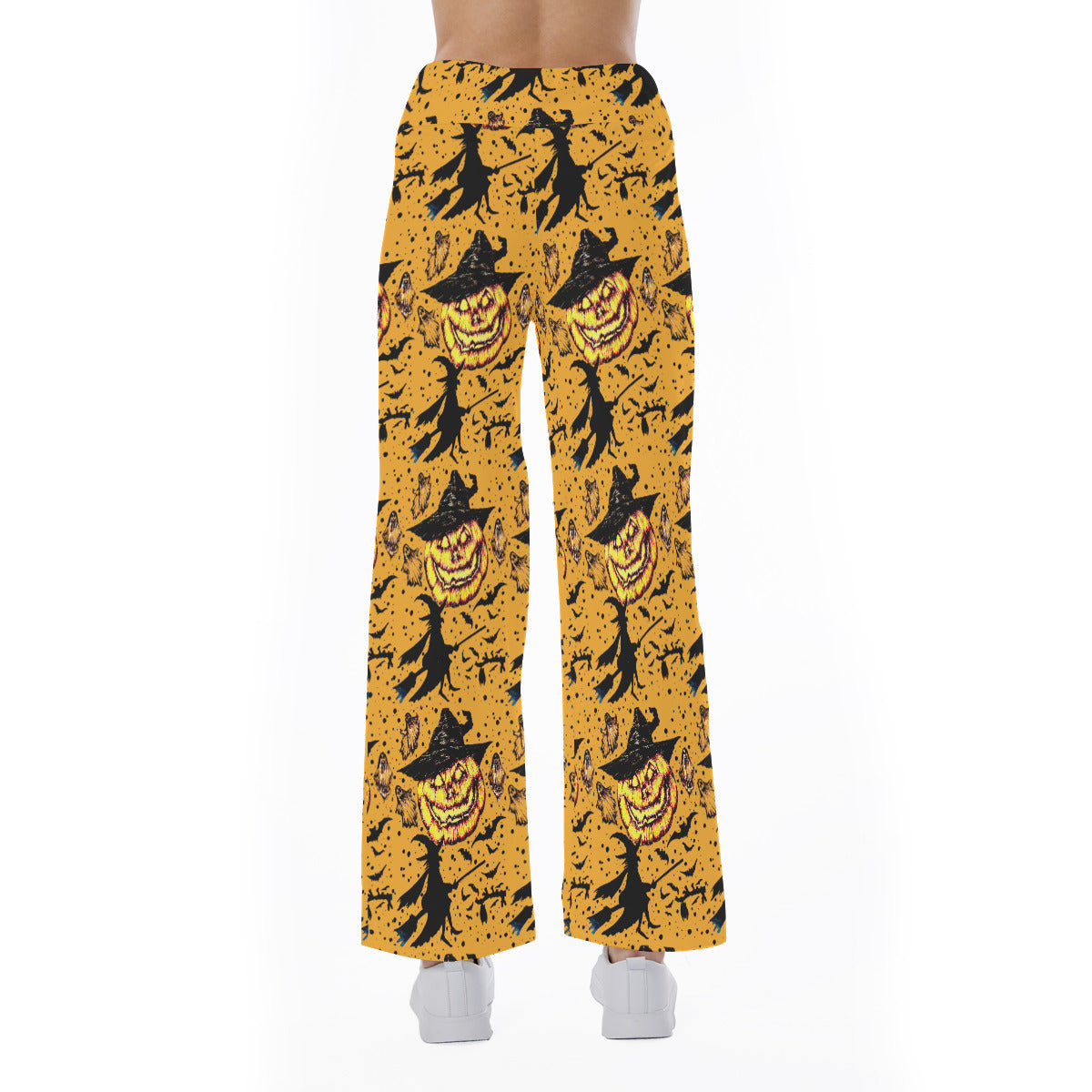 All-Over Print Women's High-waisted Straight-leg Trousers