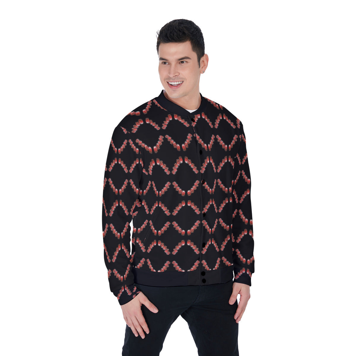 All-Over Print Men's Baseball Jacket