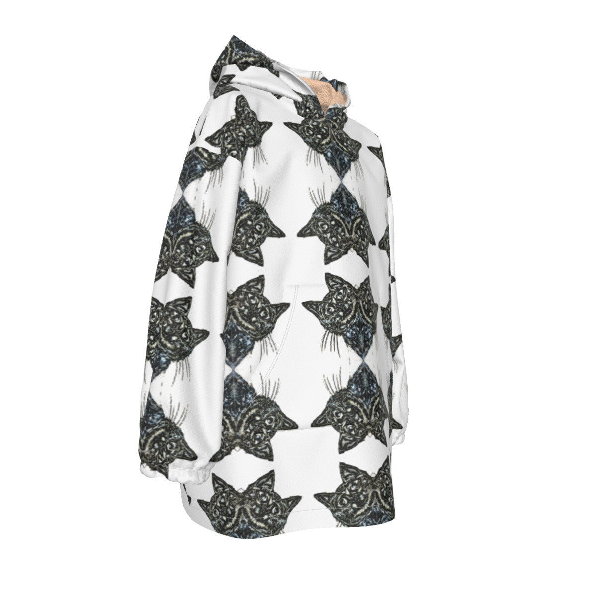 All-Over Print Kid's Sherpa Fleece Hoodie Blanket
