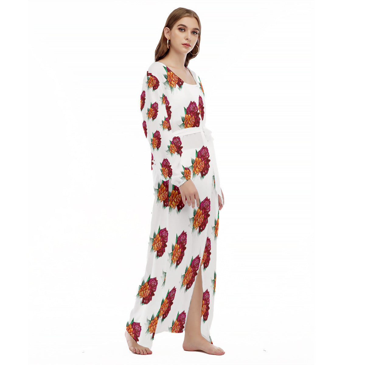 All-Over Print Women's Beach Long Coat