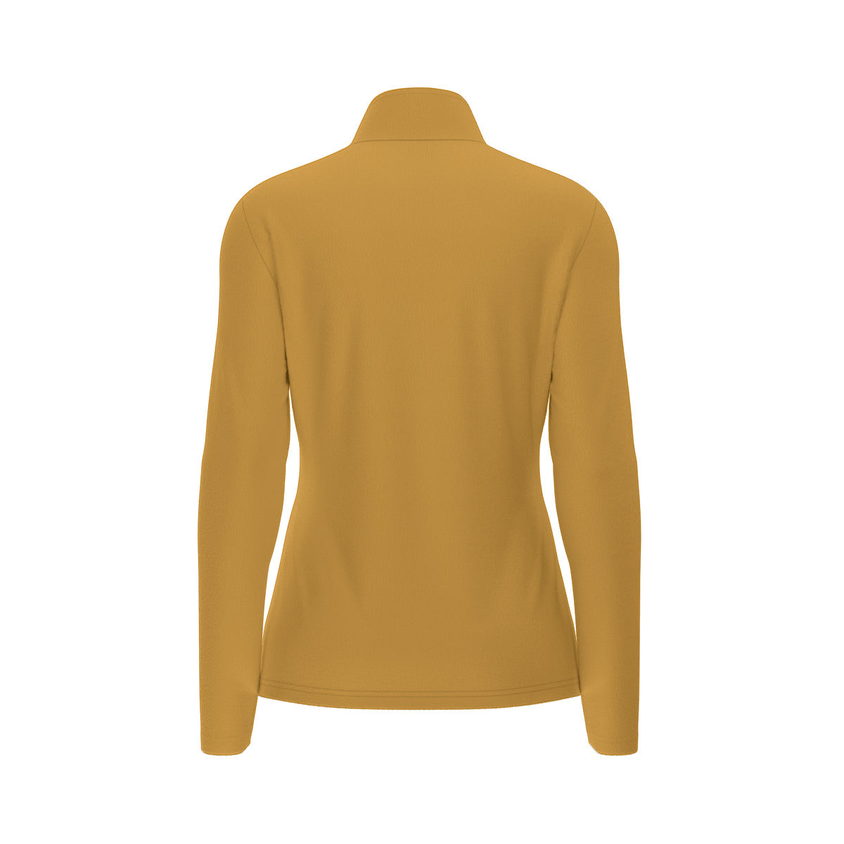 All-Over Print Women's Sports Collar Jersey With Long Sleeve