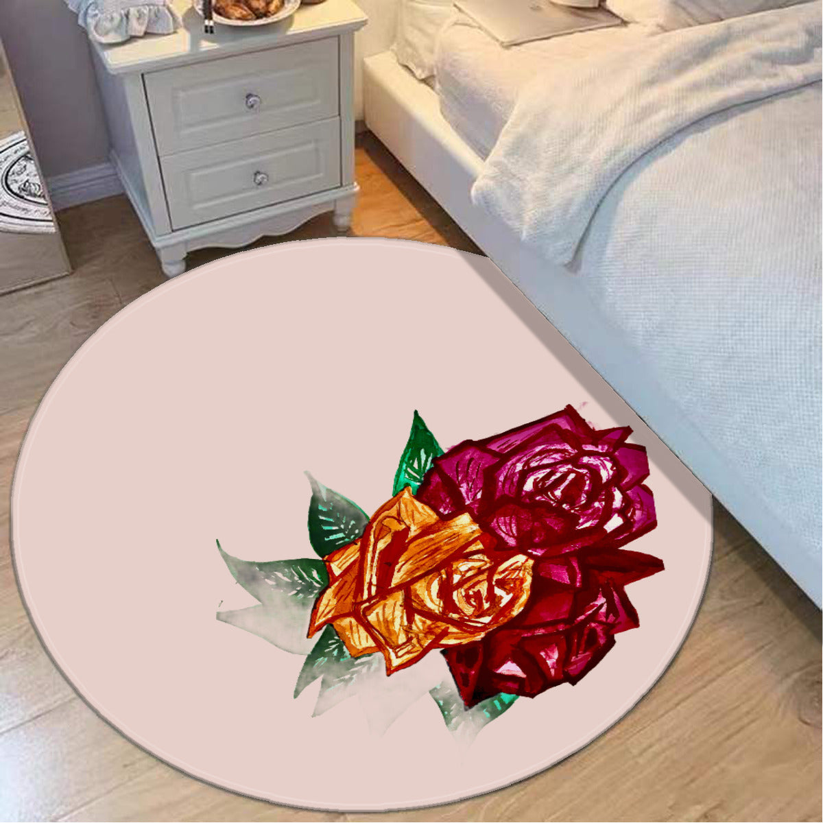 Foldable round mat