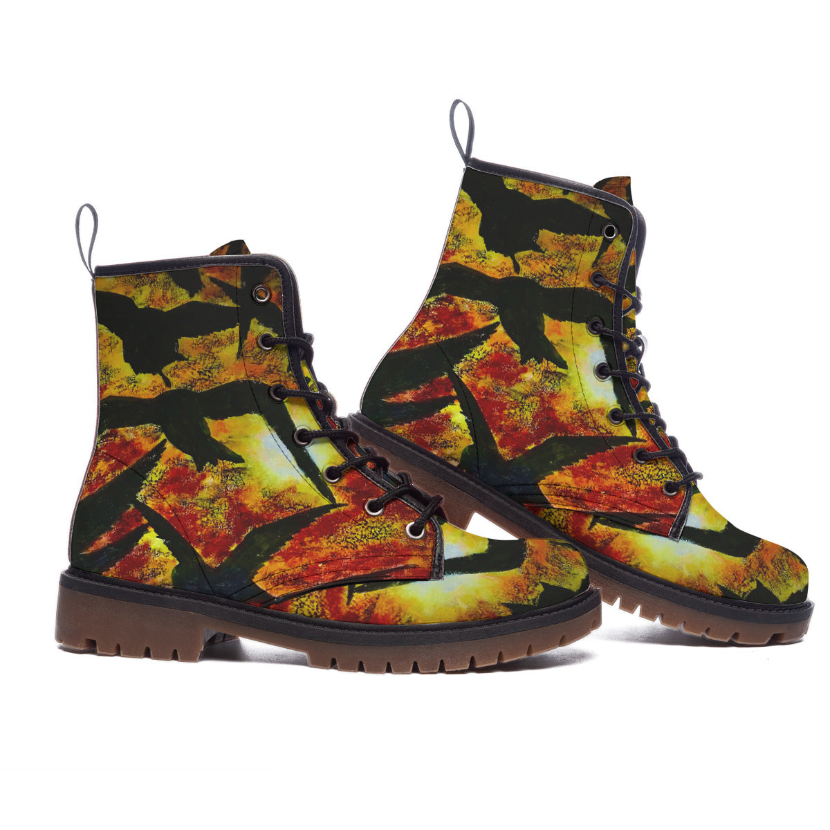All-Over Print Men's Martin Short Boots