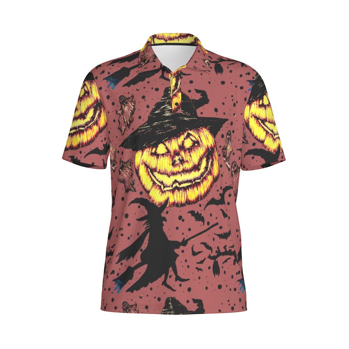All-Over Print Men's Polo Collar Jersey