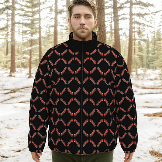 All-Over Print Unisex Stand-up Collar Down Jacket