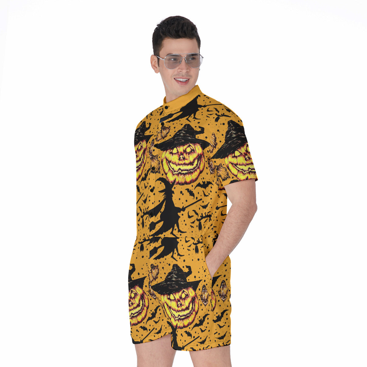 All-Over Print Men's Rompers