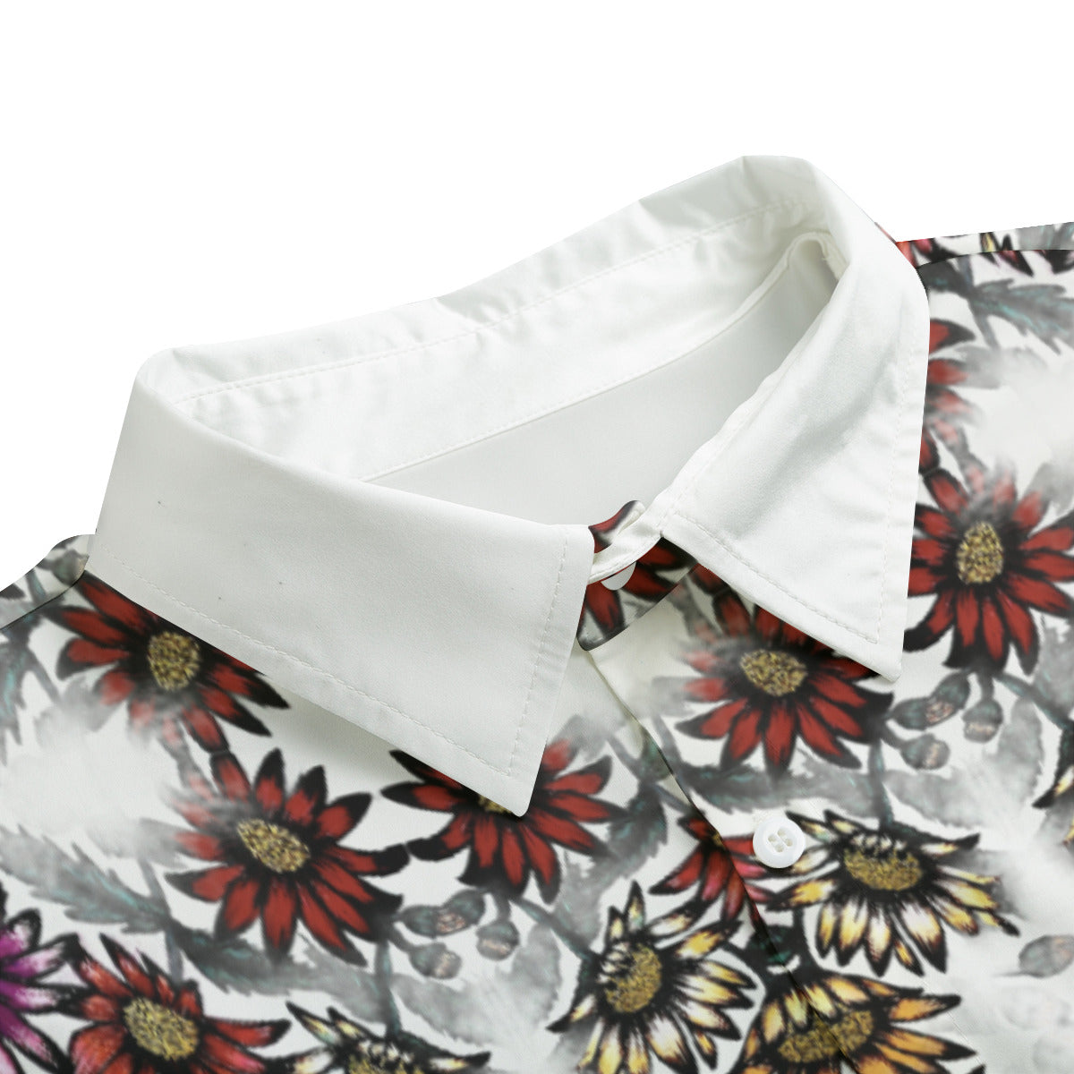 All-Over Print Unisex Imitation Silk Shirt Suit
