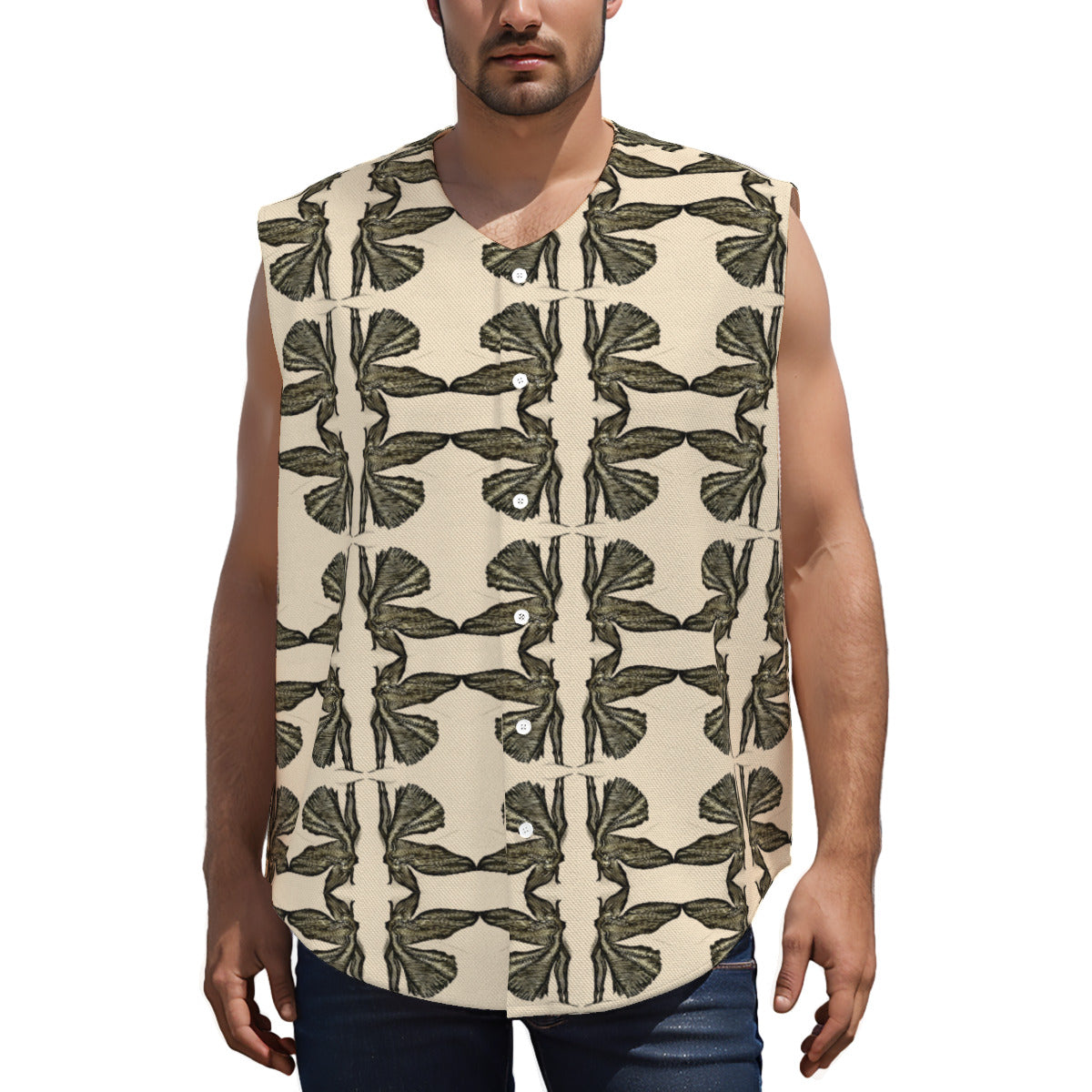 All-Over Print Men's Sleeveless Jerseys