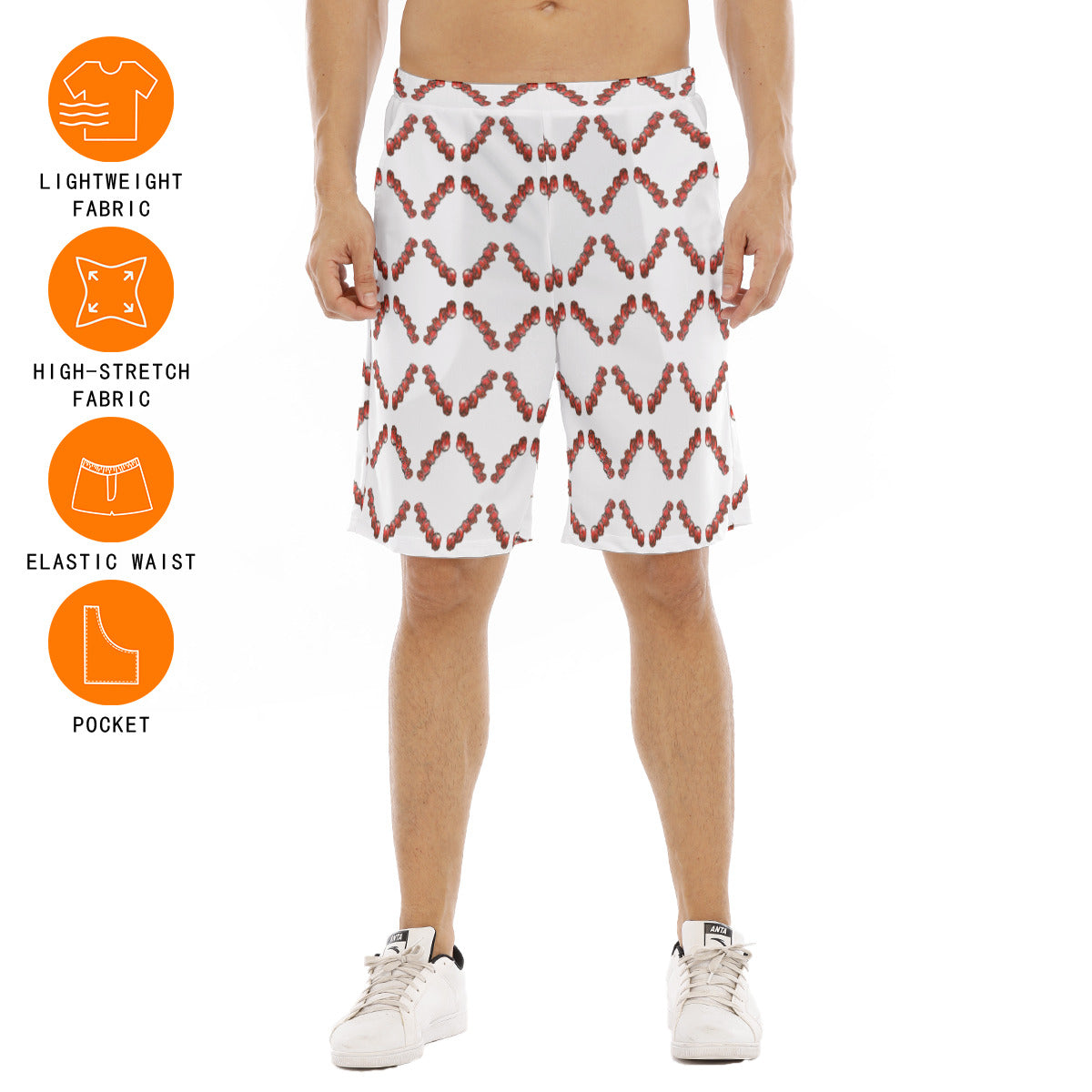 All-Over Print Men's Flat Shorts