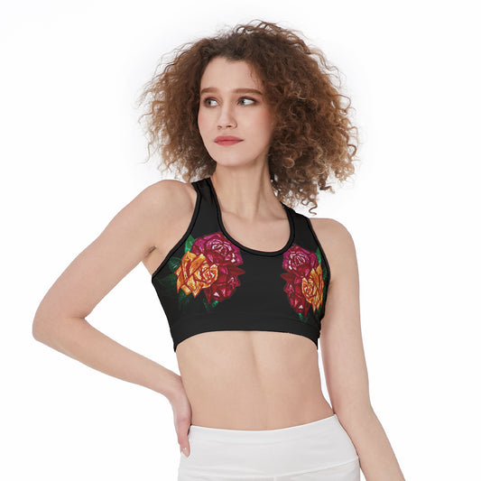 All-Over Print Sports Bra