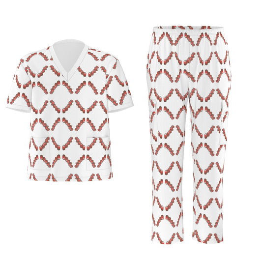 All-Over Print Unisex Scrub Set|Birdseye