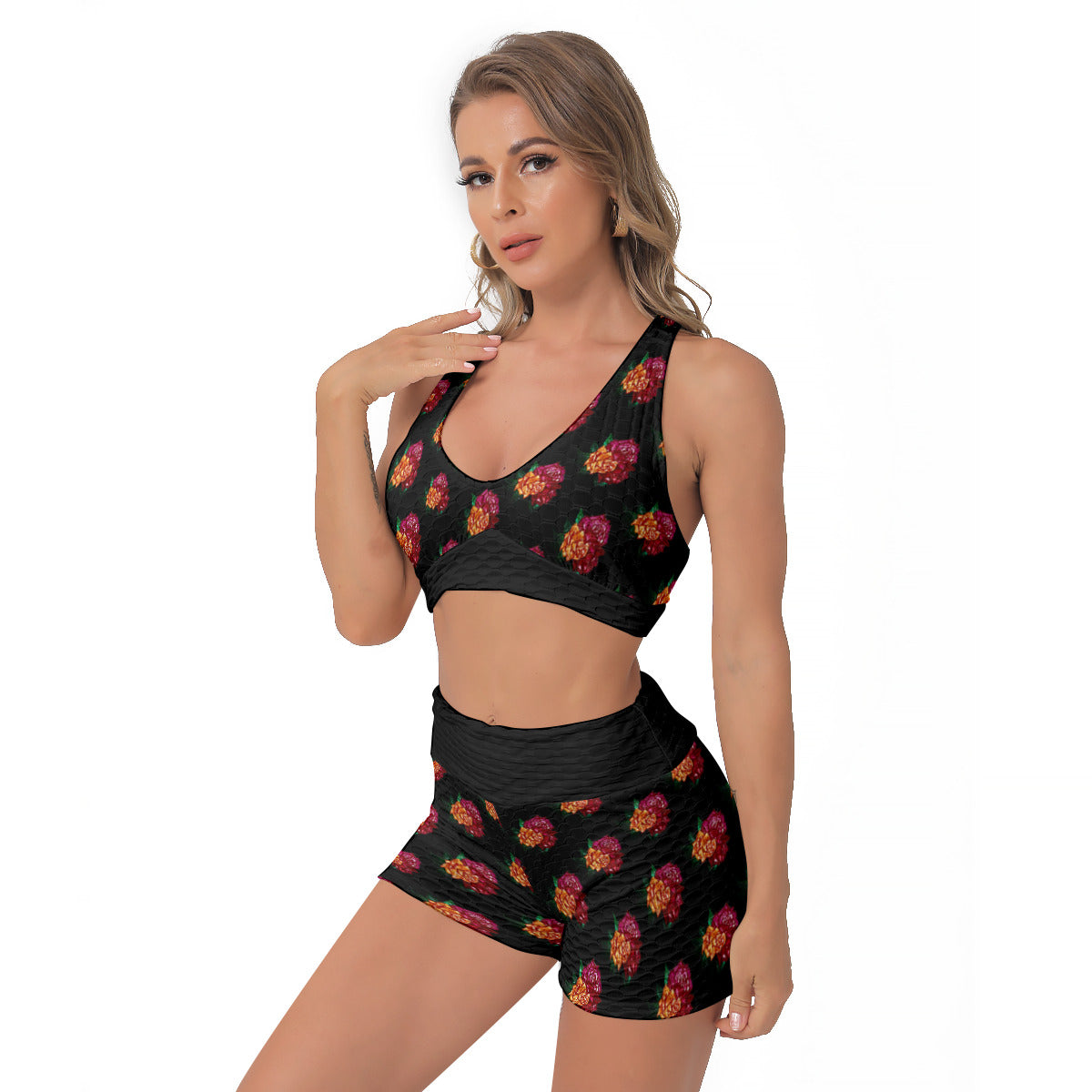 All-Over Print Women's Sports Bra Suit