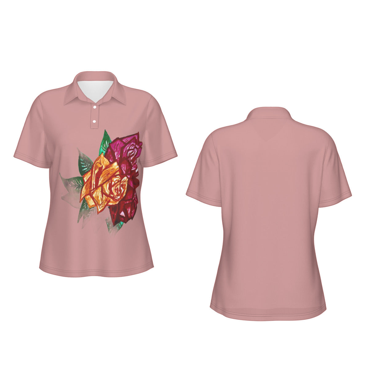 All-Over Print Women's Sports Polo Shirt